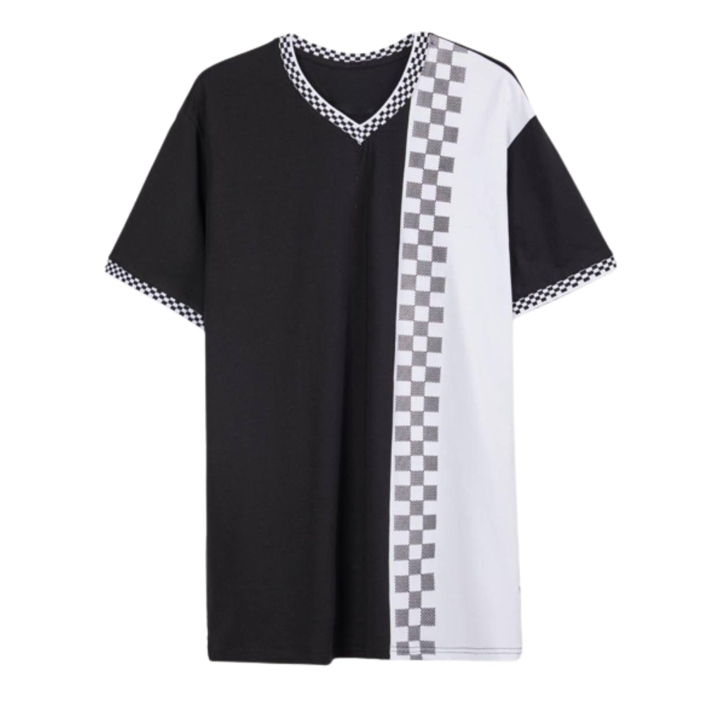 V-Neck T-Shirt Checker VMT 2546