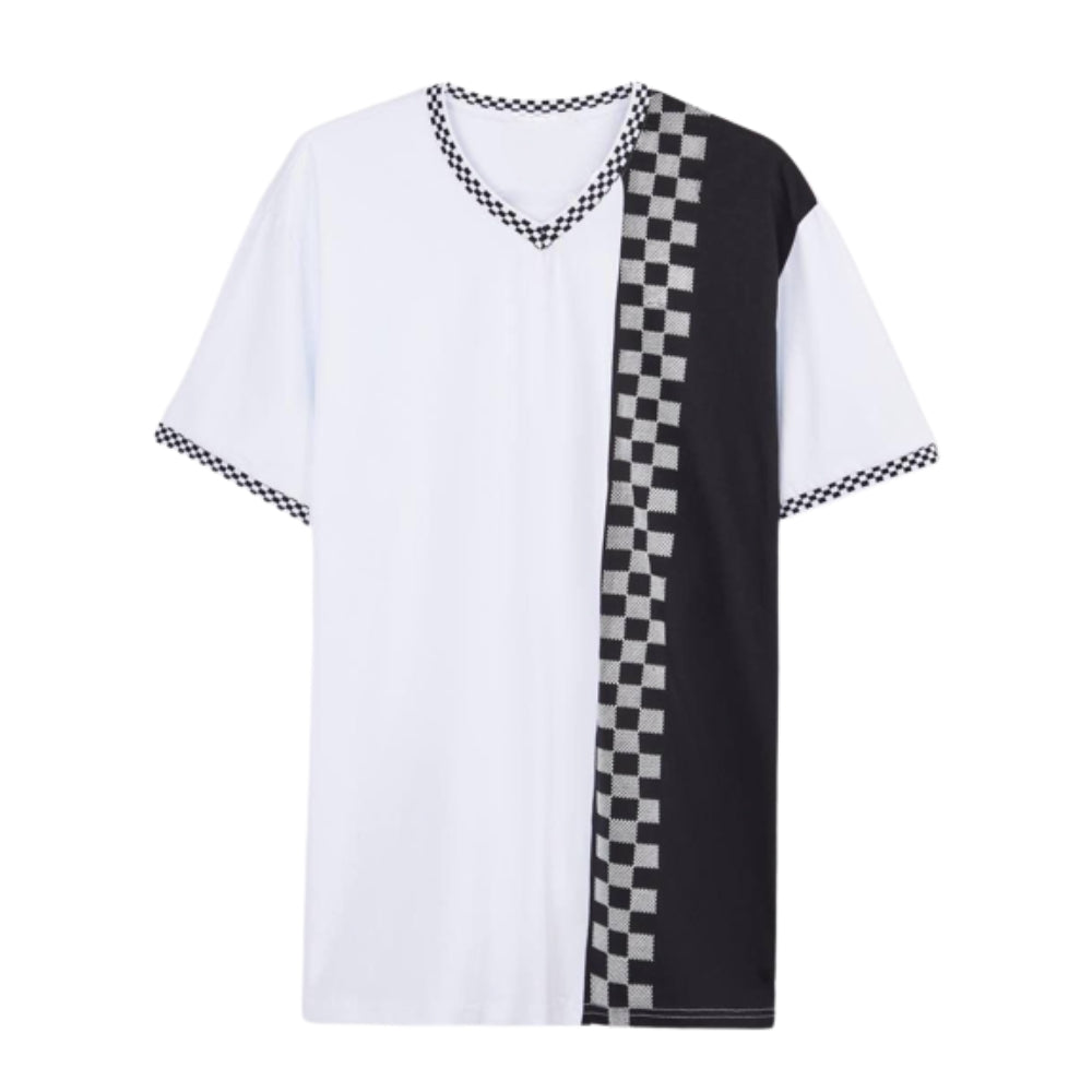 V-Neck T-Shirt Checker VMT 2546